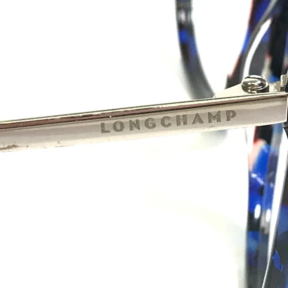 Longchamp Eyeglasses Frames LO2605 461 Tortoise Blue Silver Round 51-19-140